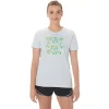 ASICS DAME HIBISCUS SLOGAN CREW ASICS DAME HIBISCUS SLOGAN CREW