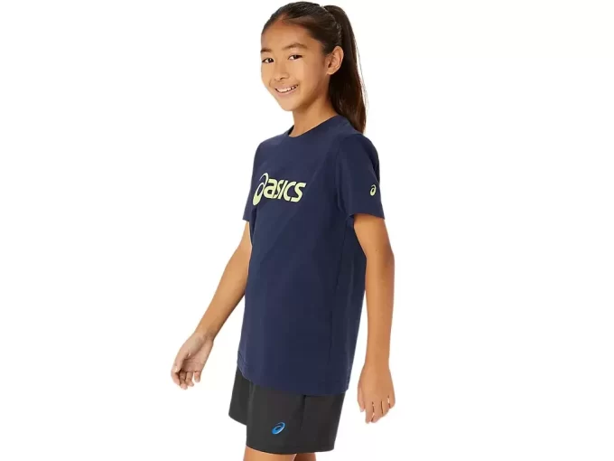 ASICS LOGO KORTÆRMET T-SHIRT