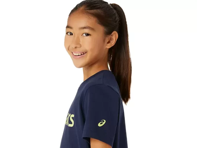 ASICS LOGO KORTÆRMET T-SHIRT