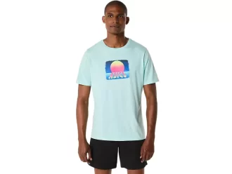 ASICS RETRO SUNSET KORTÆRMET T-SHIRT