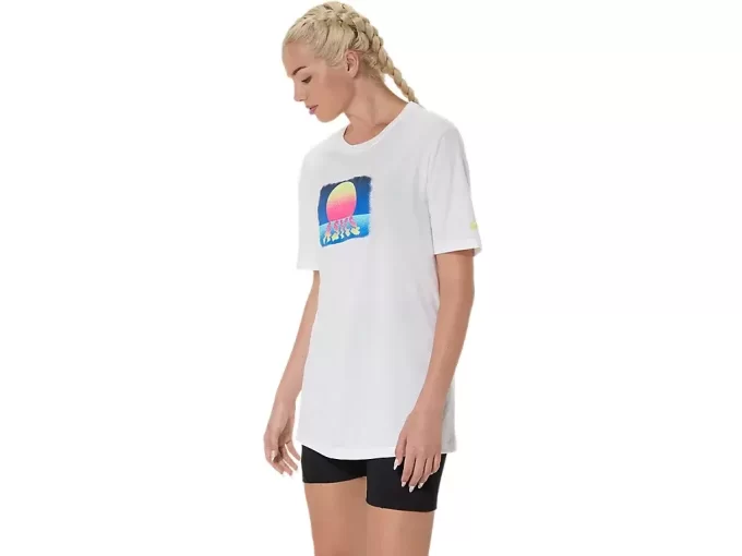 ASICS RETRO SUNSET KORTÆRMET T-SHIRT