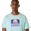 ASICS RETRO SUNSET KORTÆRMET T-SHIRT ASICS RETRO SUNSET KORTÆRMET T-SHIRT