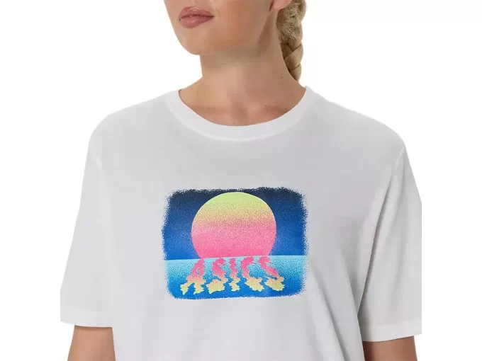 ASICS RETRO SUNSET KORTÆRMET T-SHIRT
