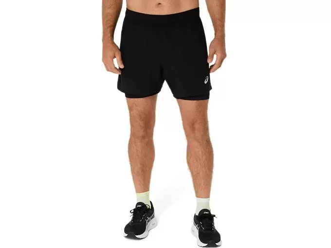 ASICS SILVER 2N1 5IN SHORT ASICS SILVER 2N1 5IN SHORT