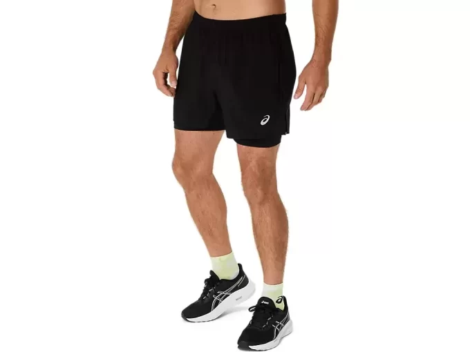 ASICS SILVER 2N1 5IN SHORT ASICS SILVER 2N1 5IN SHORT