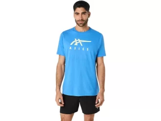 ASICS STRIBEDE KORTÆRMET T-SHIRT