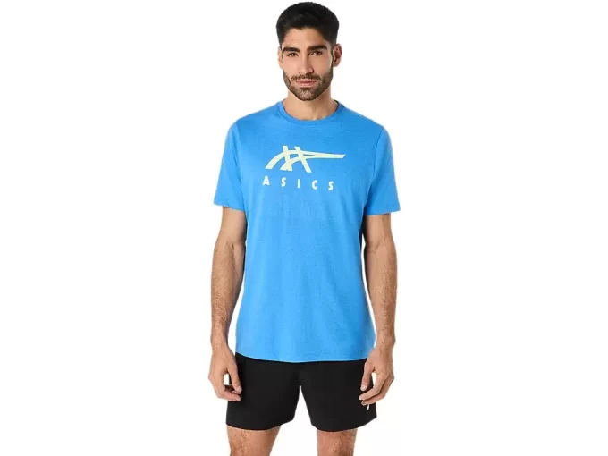 ASICS STRIBEDE KORTÆRMET T-SHIRT ASICS STRIBEDE KORTÆRMET T-SHIRT