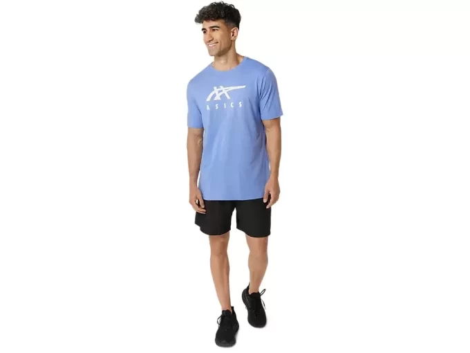 ASICS STRIBEDE KORTÆRMET T-SHIRT
