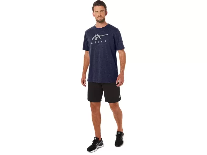 ASICS STRIBEDE KORTÆRMET T-SHIRT