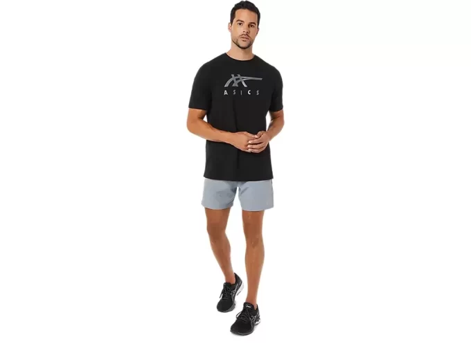 ASICS STRIBEDE KORTÆRMET T-SHIRT