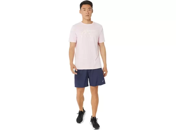 ASICS STRIBEDE KORTÆRMET T-SHIRT ASICS STRIBEDE KORTÆRMET T-SHIRT