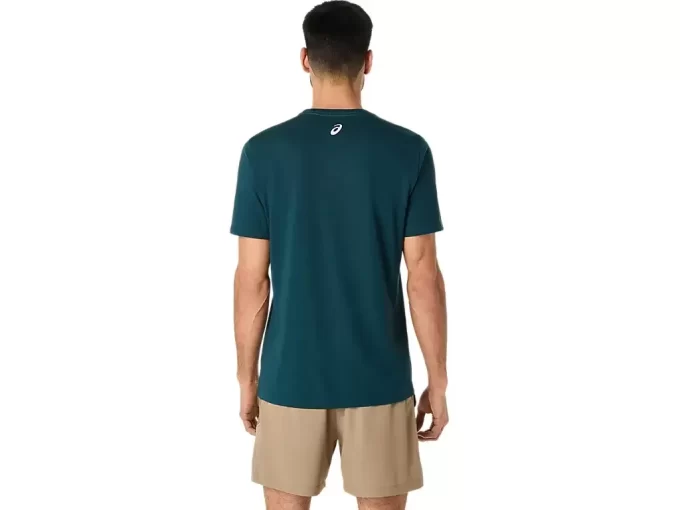 ASICS STRIBEDE KORTÆRMET T-SHIRT