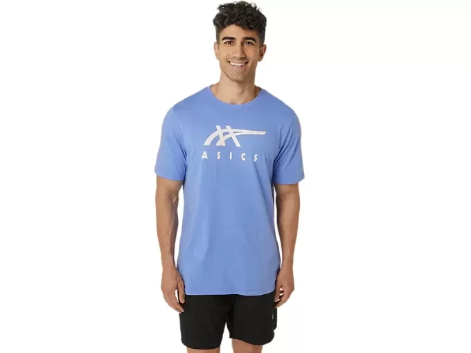 ASICS STRIBEDE KORTÆRMET T-SHIRT