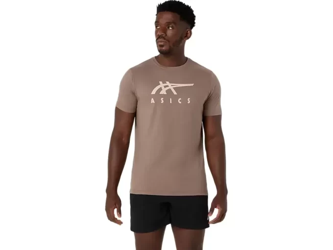 ASICS STRIBEDE KORTÆRMET T-SHIRT ASICS STRIBEDE KORTÆRMET T-SHIRT
