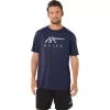 ASICS STRIBEDE KORTÆRMET T-SHIRT
