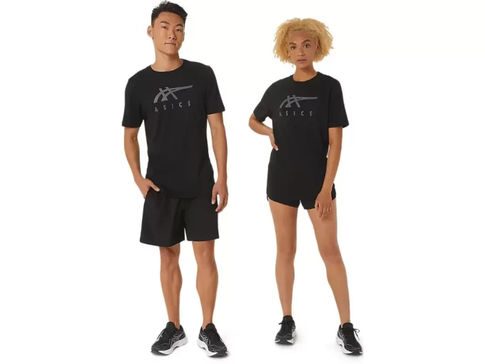 ASICS STRIBEDE KORTÆRMET T-SHIRT