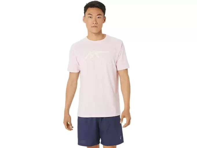 ASICS STRIBEDE KORTÆRMET T-SHIRT ASICS STRIBEDE KORTÆRMET T-SHIRT