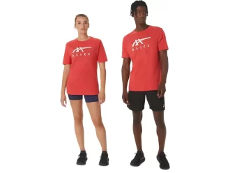 ASICS STRIBEDE KORTÆRMET T-SHIRT