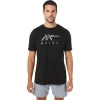 ASICS STRIBEDE KORTÆRMET T-SHIRT