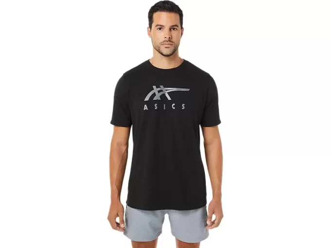 ASICS STRIBEDE KORTÆRMET T-SHIRT