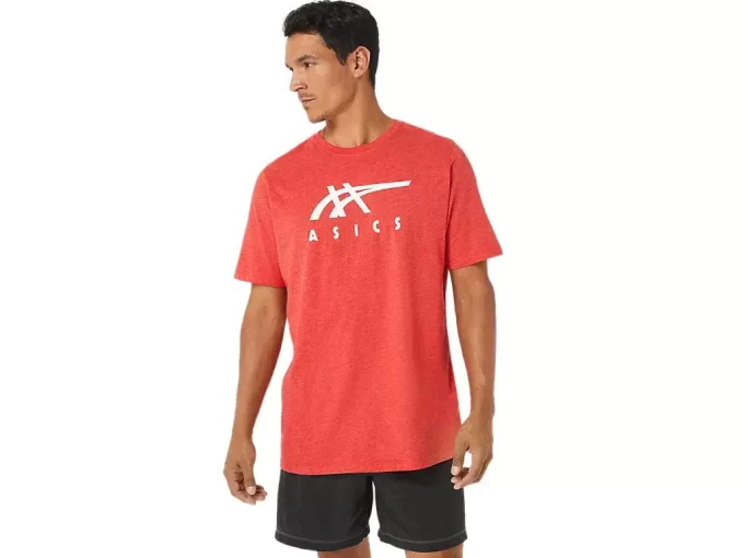 ASICS STRIBEDE KORTÆRMET T-SHIRT