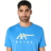 ASICS STRIBEDE KORTÆRMET T-SHIRT ASICS STRIBEDE KORTÆRMET T-SHIRT