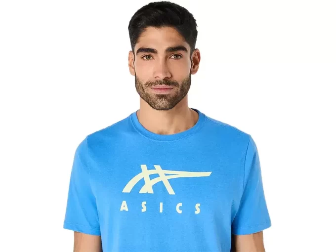 ASICS STRIBEDE KORTÆRMET T-SHIRT ASICS STRIBEDE KORTÆRMET T-SHIRT