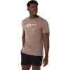 ASICS STRIBEDE KORTÆRMET T-SHIRT ASICS STRIBEDE KORTÆRMET T-SHIRT