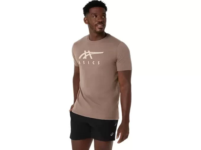ASICS STRIBEDE KORTÆRMET T-SHIRT ASICS STRIBEDE KORTÆRMET T-SHIRT
