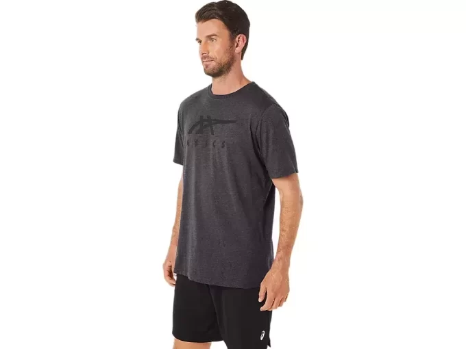 ASICS STRIBEDE KORTÆRMET T-SHIRT ASICS STRIBEDE KORTÆRMET T-SHIRT