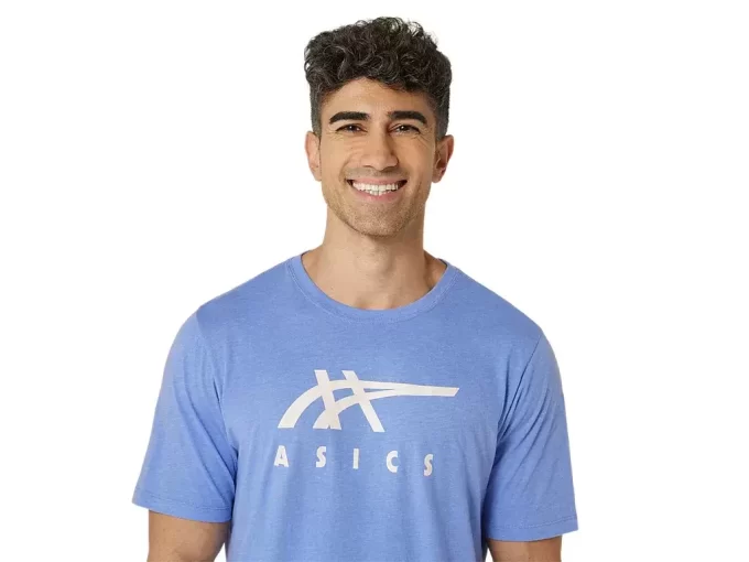ASICS STRIBEDE KORTÆRMET T-SHIRT