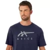ASICS STRIBEDE KORTÆRMET T-SHIRT