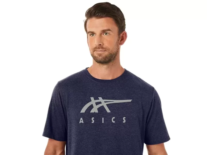 ASICS STRIBEDE KORTÆRMET T-SHIRT