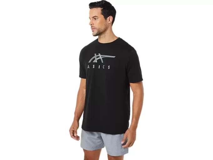 ASICS STRIBEDE KORTÆRMET T-SHIRT