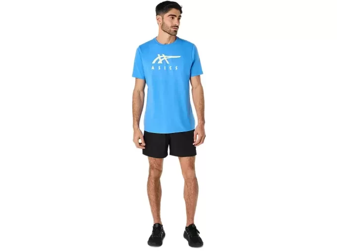 ASICS STRIBEDE KORTÆRMET T-SHIRT ASICS STRIBEDE KORTÆRMET T-SHIRT