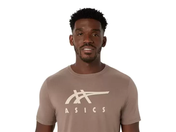 ASICS STRIBEDE KORTÆRMET T-SHIRT ASICS STRIBEDE KORTÆRMET T-SHIRT