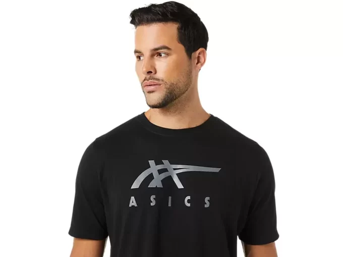 ASICS STRIBEDE KORTÆRMET T-SHIRT