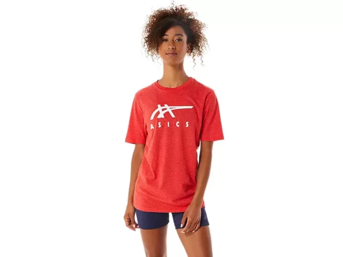 ASICS STRIBEDE KORTÆRMET T-SHIRT