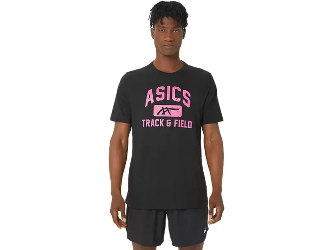ASICS UNISEX TRACK AND FIELD GRAFISK T-SHIRT ASICS UNISEX TRACK AND FIELD GRAFISK T-SHIRT