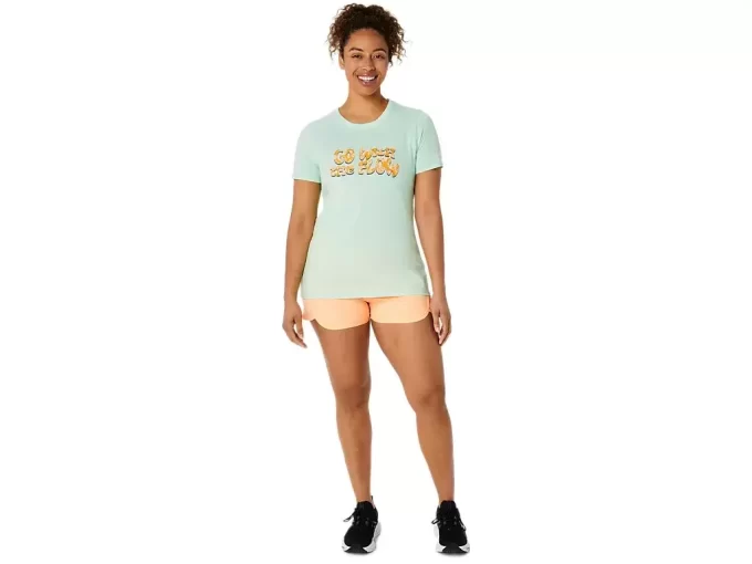 DAME ASICS BALANCERED KORTÆRMET T-SHIRT DAME ASICS BALANCERED KORTÆRMET T-SHIRT