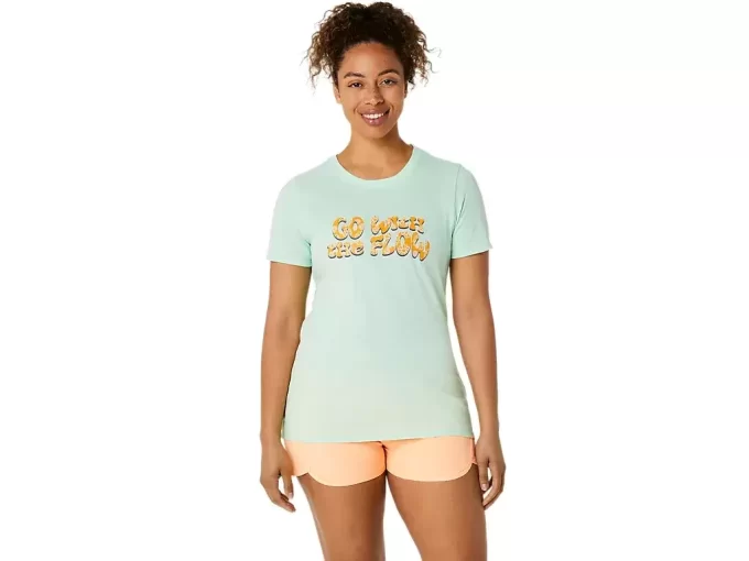 DAME ASICS BALANCERED KORTÆRMET T-SHIRT DAME ASICS BALANCERED KORTÆRMET T-SHIRT