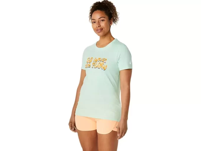 DAME ASICS BALANCERED KORTÆRMET T-SHIRT DAME ASICS BALANCERED KORTÆRMET T-SHIRT