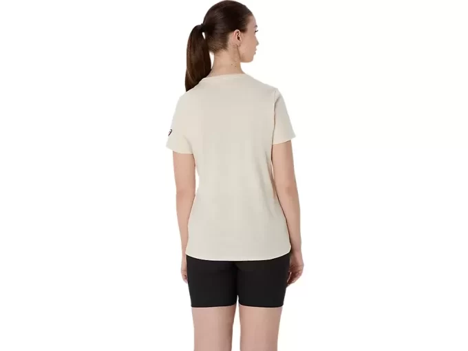 DAME ASICS BLOMSTER-SLOGAN KORTÆRMET T-SHIRT DAME ASICS BLOMSTER-SLOGAN KORTÆRMET T-SHIRT