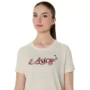 DAME ASICS BLOMSTER-SLOGAN KORTÆRMET T-SHIRT DAME ASICS BLOMSTER-SLOGAN KORTÆRMET T-SHIRT