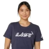 DAME ASICS BLOMSTER-SLOGAN KORTÆRMET T-SHIRT DAME ASICS BLOMSTER-SLOGAN KORTÆRMET T-SHIRT