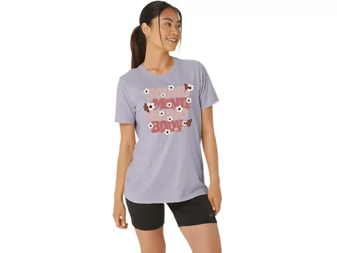 DAME ASICS MONARCH SLOGAN CREW