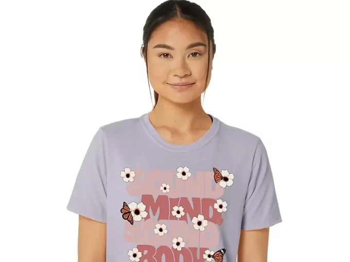 DAME ASICS MONARCH SLOGAN CREW
