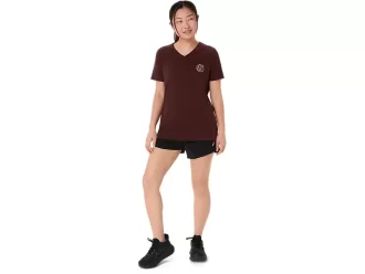 DAME ASICS NATURE V-HALS KORTÆRMET T-SHIRT