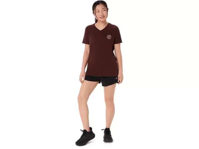 DAME ASICS NATURE V-HALS KORTÆRMET T-SHIRT DAME ASICS NATURE V-HALS KORTÆRMET T-SHIRT