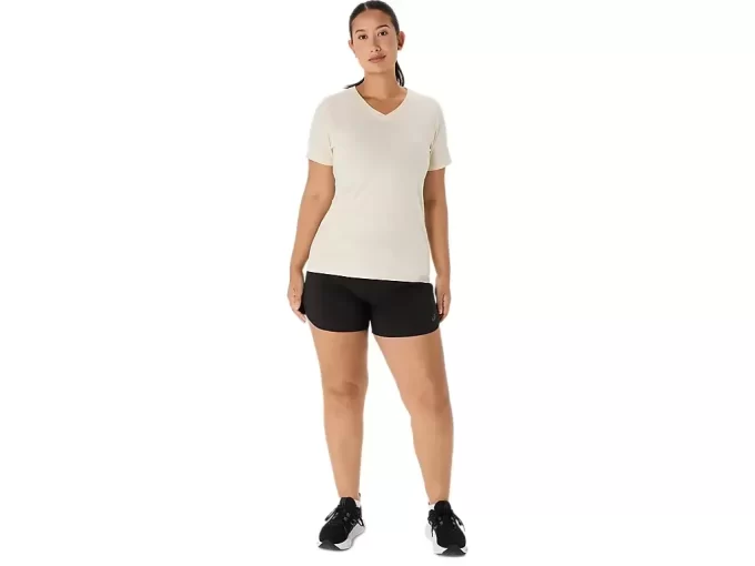 DAME ASICS NATURE V-HALS KORTÆRMET T-SHIRT DAME ASICS NATURE V-HALS KORTÆRMET T-SHIRT